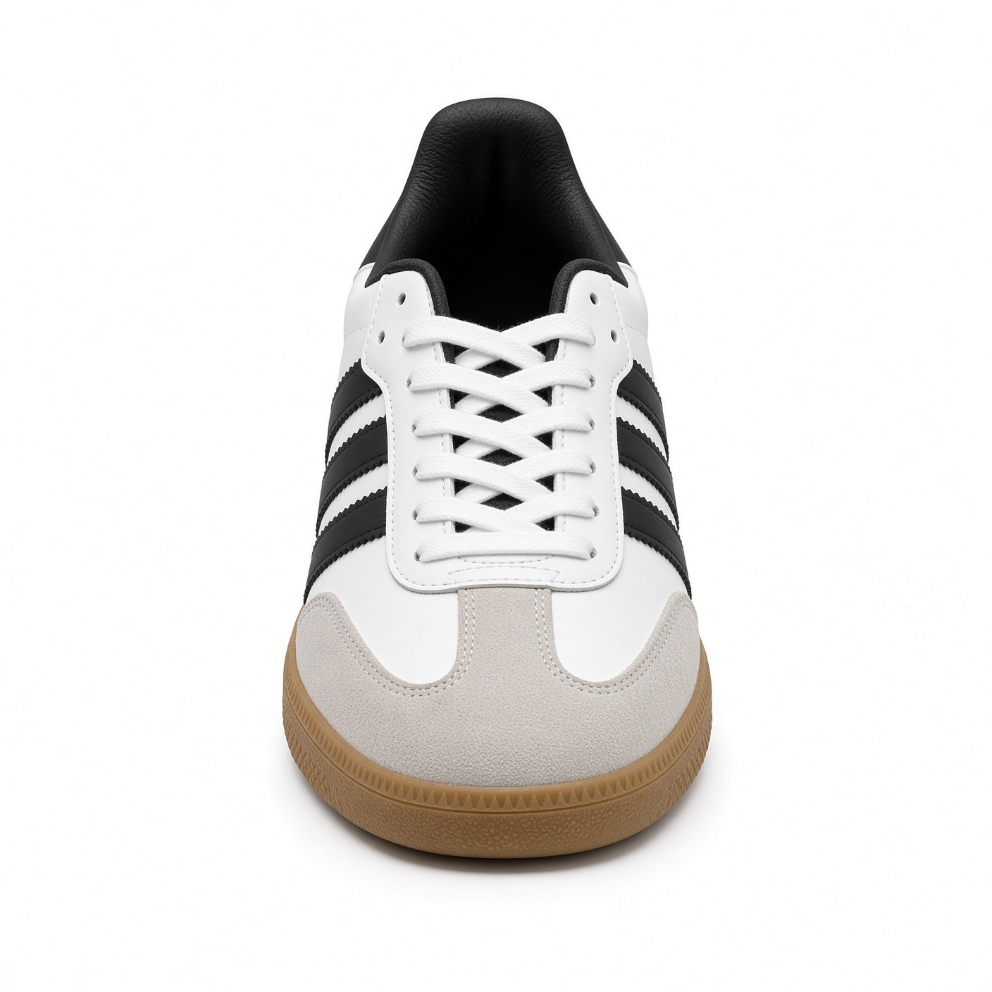 Zamba blanco negro suela miel detalle 3